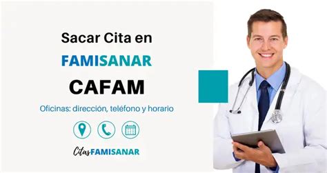 cita medica cafam famisanar|Cafam 